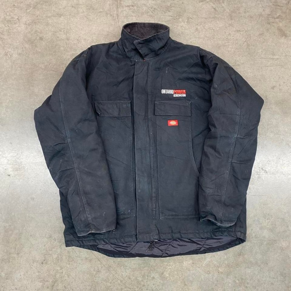 Black Dickies work jacket with corduroy lining Size 2XL‎